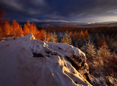 Bieszczady, widok z Dwernika